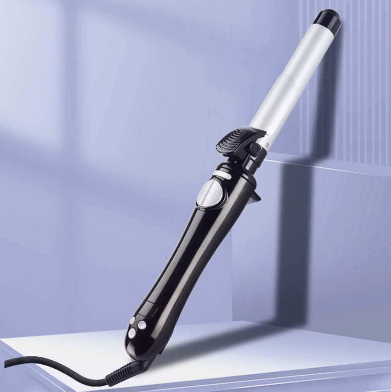 Professional automatic curling iron with multiple heat settings for various hair types